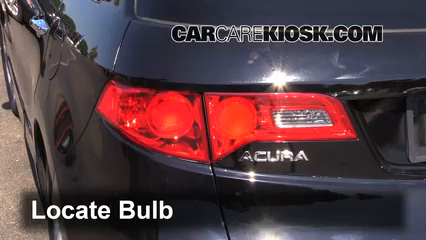 2009 Acura RDX 2.3L 4 Cyl. Turbo Éclairage Feux de position arrière (remplacer ampoule)