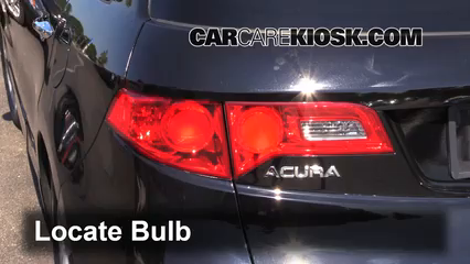 2009 Acura RDX 2.3L 4 Cyl. Turbo Éclairage Feu clignotant arrière (remplacer l'ampoule)