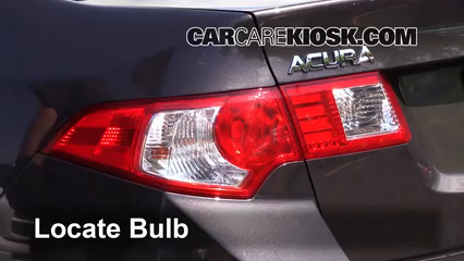 2009 Acura TSX 2.4L 4 Cyl. Lights Tail Light (replace bulb)