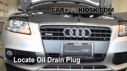 2009 Audi A4 Quattro 2.0L 4 Cyl. Turbo Aceite Cambiar aceite y filtro de aceite