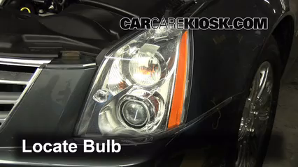 2009 Cadillac DTS Platinum 4.6L V8 Éclairage Feux de route (remplacer l'ampoule)