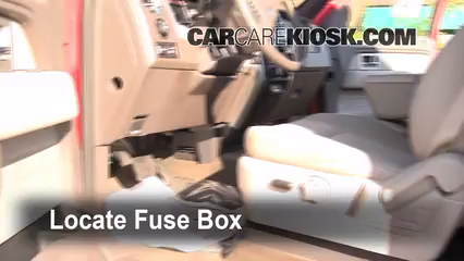 Interior Fuse Box Location: 2009-2014 Ford F-150 - 2009 Ford F-150 XLT