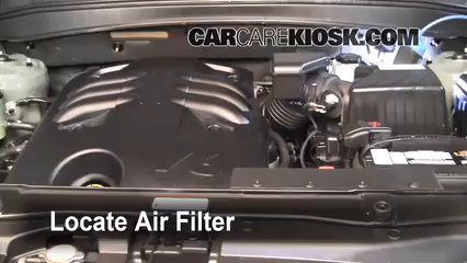 2009 Hyundai Santa Fe Limited 3.3L V6 Filtre à air (moteur)