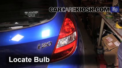 2009 Hyundai i20 Classic 1.2L 4 Cyl. Lights Brake Light (replace bulb)
