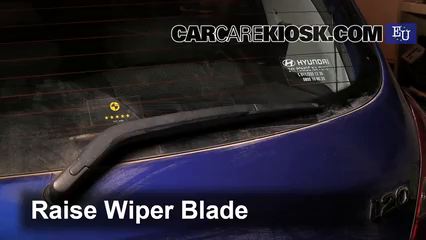 2009 Hyundai i20 Classic 1.2L 4 Cyl. Windshield Wiper Blade (Rear) Replace Wiper Blade