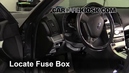 Interior Fuse Box Location: 2009 Infiniti G37 X 3.7L V6 Sedan (4 Door)