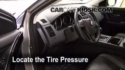 2009 Mazda CX-9 Touring 3.7L V6 Neumáticos y ruedas Controlar presión de neumáticos