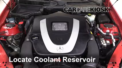 2009 Mercedes-Benz SLK300 3.0L V6 Antigel (Liquide de Refroidissement) Vérifiez le niveau d'antigel