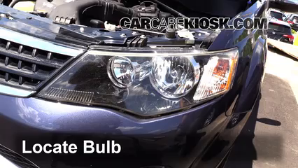 2009 Mitsubishi Outlander XLS 3.0L V6 Lights Headlight (replace bulb)