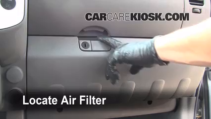 2009 Nissan Frontier LE 4.0L V6 Crew Cab Pickup Filtro de aire (interior) Control