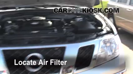 2009 Nissan Frontier LE 4.0L V6 Crew Cab Pickup Filtre à air (moteur) Changement