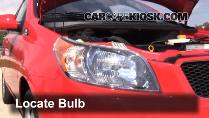 2009 Pontiac G3 1.6L 4 Cyl. Lights Turn Signal - Front (replace bulb)
