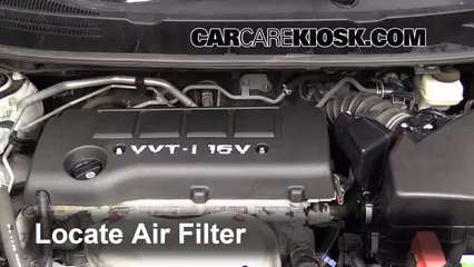 2009 Pontiac Vibe 2.4L 4 Cyl. Filtro de aire (motor) Cambio