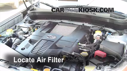 2009 Subaru Forester XT Limited 2.5L 4 Cyl. Turbo Filtro de aire (motor)