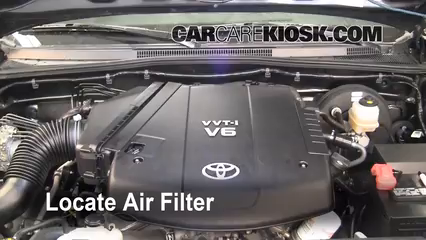 2009 Toyota Tacoma Pre Runner 4.0L V6 Crew Cab Pickup (4 Door) Air Filter (Engine) Replace