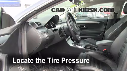 2009 Volkswagen CC Luxury 2.0L 4 Cyl. Turbo Tires & Wheels Check Tire Pressure