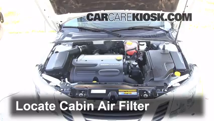 Cabin Filter Replacement Saab 9 3 2008 2011 2010 Saab 9 3 2 0t