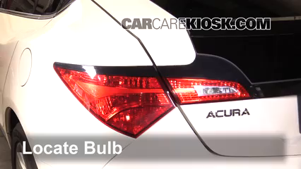 2010 Acura ZDX 3.7L V6 Lights Reverse Light (replace bulb)
