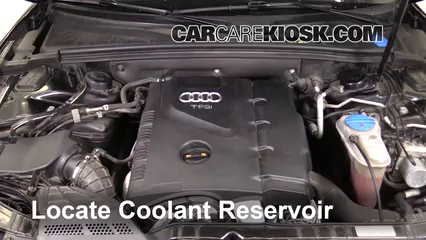 2010 Audi A5 Quattro 2.0L 4 Cyl. Turbo Antigel (Liquide de Refroidissement) Vérifiez le niveau d'antigel
