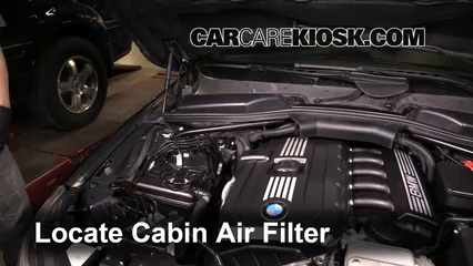 2010 BMW 528i 3.0L 6 Cyl. Filtre à air (intérieur) Changement