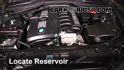 2010 BMW 528i 3.0L 6 Cyl. Líquido limpiaparabrisas Agregar líquido