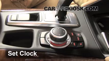 2010 BMW X6 xDrive35i 3.0L 6 Cyl. Turbo Reloj Fijar hora de reloj