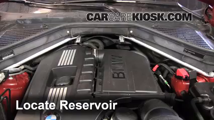2010 BMW X6 xDrive35i 3.0L 6 Cyl. Turbo Líquido limpiaparabrisas Controlar nivel de líquido