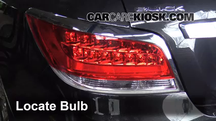 2010 Buick LaCrosse CXL 3.0L V6 Luces Luz trasera (reemplazar foco)