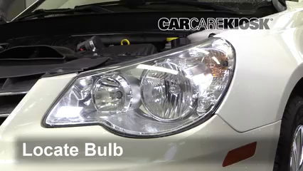 2010 Chrysler Sebring LX 2.7L V6 Sedan (4 Door) Lights Headlight (replace bulb)