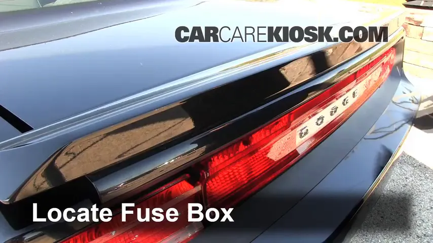 Interior Fuse Box Location: 2010 Dodge Charger SXT 3.5L V6