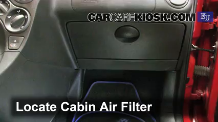 2010 Fiat Panda Active 1.2L 4 Cyl. Filtro de aire (interior) Cambio