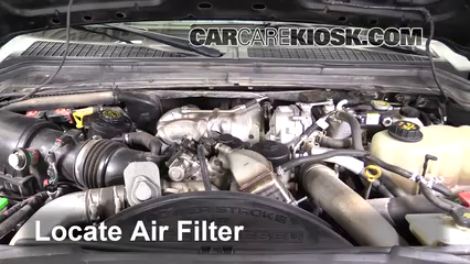 2010 Ford F-250 Super Duty XLT 6.4L V8 Turbo Diesel Standard Cab Pickup Filtro de aire (motor)