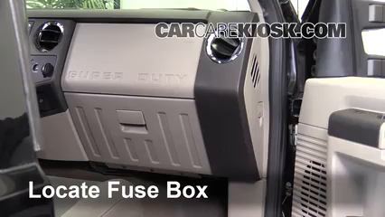 Interior Fuse Box Location: 2008-2016 Ford F-350 Super Duty - 2008 Ford