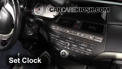 2010 Honda Accord EX-L 2.4L 4 Cyl. Coupe (2 Door) Clock Set Clock