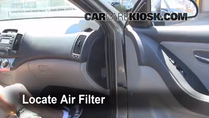 2010 Hyundai Elantra GLS 2.0L 4 Cyl. Filtro de aire (interior)