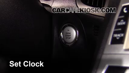 2010 Hyundai Genesis Coupe 3.8 3.8L V6 Reloj Fijar hora de reloj