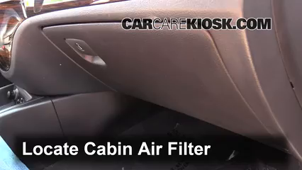 2010 Hyundai Santa Fe SE 3.5L V6 Filtro de aire (interior) Cambio