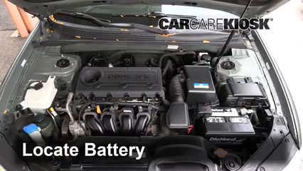 2010 Hyundai Sonata GLS 2.4L 4 Cyl. Battery Replace