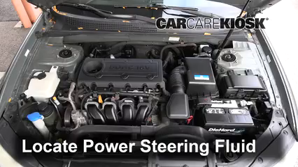 2010 Hyundai Sonata GLS 2.4L 4 Cyl. Power Steering Fluid Check Fluid Level
