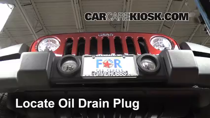 2010 Jeep Wrangler Unlimited X 3.8L V6 Oil Change Oil and Oil Filter