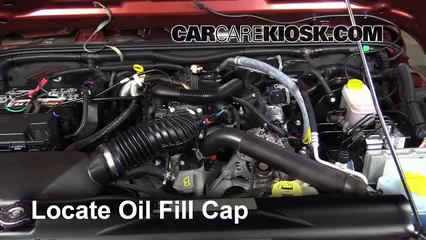 How to Add Oil: 2010 Jeep Wrangler Unlimited X  V6