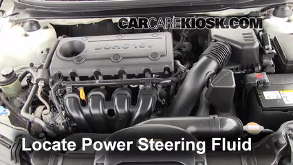 Check Power Steering Level: 2010 Kia Forte EX 2.0L 4 Cyl. Sedan (4 Door)