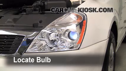 For Kia Sedona MK2 White 4-LED Xenon Bright ICE Side Light Beam Bulbs Pair