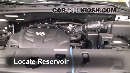 2010 Kia Sedona LX 3.8L V6 Líquido limpiaparabrisas Controlar nivel de líquido