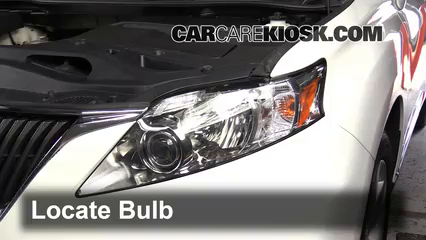 2010 Lexus RX350 3.5L V6 Lights Highbeam (replace bulb)