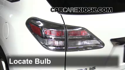2010 Lexus RX350 3.5L V6 Éclairage Feu clignotant arrière (remplacer l'ampoule)