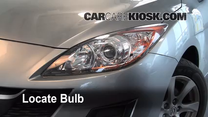 2010 Mazda 3 i 2.0L 4 Cyl. Lights Headlight (replace bulb)