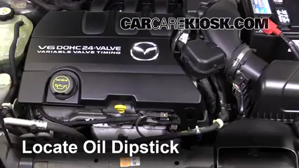 2010 Mazda 6 S 3.7L V6 Oil Check Oil Level