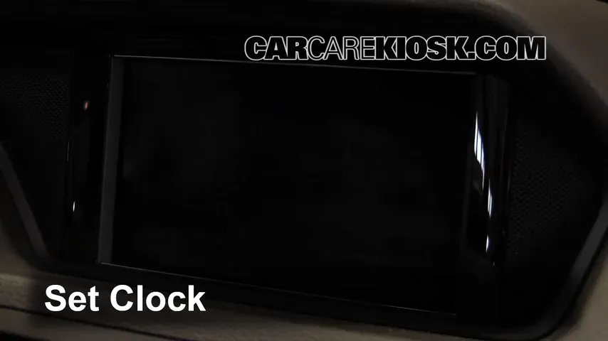 How to Set the Clock / Change Time on a 2010 Mercedes-Benz E350 3.5L V6 ...