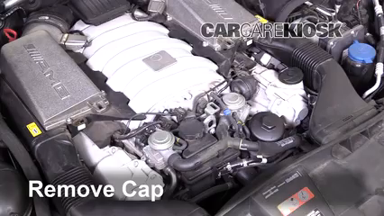 2010 Mercedes-Benz E63 AMG 6.3L V8 Power Steering Fluid Add Fluid